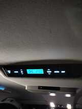 トヨタ　20系　ヴェルファイア　アルファード　純正リアエアコンスイッチ中古品　LED打ち替え品　アイスブルー　水色　前期後期対応　良品_画像5