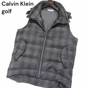 Calvin Klein golf カルバンクライン ゴルフ 秋冬 オンブレー チェック柄★ ダウン ベスト Sz.L　メンズ　I3T01711_A#N