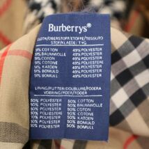 英国製★ BURBERRYS ヴィンテージ バーバリー ノバチェック ライナー★ ステンカラー バルマカーン コート Sz.46　メンズ　I3T01703_A#O_画像9