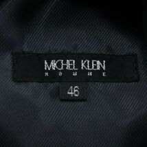 MICHEL KLEIN HOMME ミッシェルクラン オム 秋冬 ダウン ライナー★ チェスター コート Sz.46　メンズ グレー 定価5.2万★　I3T01896_B#N_画像7