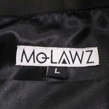 MO-LAWZ モローズ 牛革★ カウ レザー ダブル ライダース ジャケット Sz.L　メンズ 黒 MQLAWZ　I3T01876_B#N_画像5