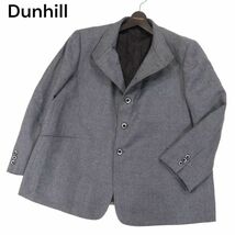 Dunhill ダンヒル CUSTOM MADE 秋冬 スタンドカラー ジャケット Sz.XL以上　メンズ グレー 大きいサイズ　I3T01997_B#N_画像1