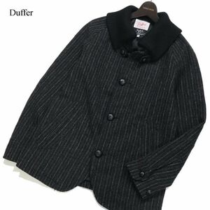 Duffer × Woolrich ダファー × ウールリッチ 秋冬 USA生地★ ストライプ ウール ドンキー ジャケット コート Sz.M　メンズ　I3T01928_B#N