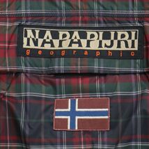 NAPAPIJRI ナパピリ 【SKIDOO CHECK】秋冬 中綿★ ロゴ チェック柄 アノラック パーカー ジャケット Sz.L　メンズ　I3T01936_B#N_画像4