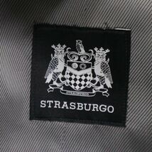 美品★ STRASBURGO ストラスブルゴ 秋冬 圧縮ウール ベスト ジレ Sz.44　メンズ グレー 日本製　I3T01953_B#N_画像4