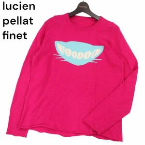 国内正規★ lucien pellat finet ルシアンペラフィネ 【VOODOO】秋冬 キャット デザイン ニット セーター Sz.M　メンズ　I3T02039_B#K