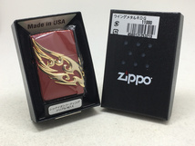 送料無料 ZIPPO[ジッポー] ウイングメタルRDG レッド_画像5