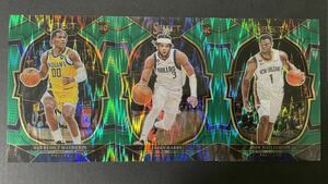 2022-23 Panini select Jaden hardy green flash RC パラレル　3枚セット　NBAカード　大活躍！ザイオン　初期傷印刷ラインあり