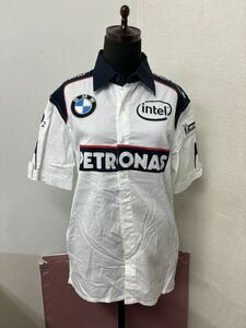 a◆⑤ F1 半袖シャツ BMW Sauber シャツ ネイビー 支給品 コレクター放出品 