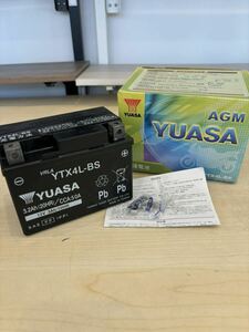 sa◆007 YUASA YTX4L-BS バイク用 バッテリー 未使用品 開封済み