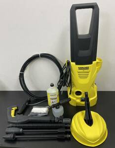 e#w 001 ケルヒャー家庭用高圧洗浄機 K2ホームキット KARCHER 高圧ホース8m 網戸 ガラス 車 バイクブロック塀 コンクリート 洗浄 動作品