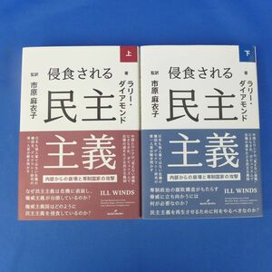 ゆB3297【侵食される民主主義 上下巻セット 内部からの崩壊と専制国家の攻撃 ラリー・ダイアモンド 勁草書房】