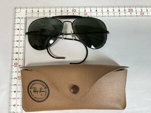 RayBan B＆L ボシュロム オールド レイバン アビエーター ティアドロップ USA 58□14 サングラス 砂打ち レア ビンテージ 黒 ブラック 