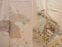 平和屋■着物 まとめて 100点 人物 風景 更紗 薔薇 花柄 スワトウ刺繍 金銀彩 など 着用可能多数 未使用品あり 全て正絹 sw392_画像7