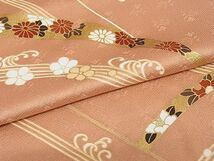 平和屋-こころ店■訪問着　駒刺繍　立波花文　金彩　鈴乃屋扱い　着丈160cm　裄丈67cm　正絹　逸品　B-oa6730_画像5