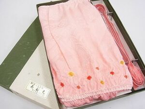 平和屋2■和装小物　帯締め・帯揚げセット　絞り　吉祥花地紋　逸品　ab3916