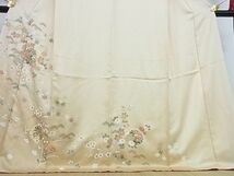 平和屋-こころ店■訪問着　雪輪花文　金彩　着丈169.5cm　裄丈68cm　正絹　逸品　B-ag5033_画像3