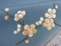 平和屋2■訪問着　総刺繍　正倉院花唐草文　暈し染め　金銀糸　逸品　未使用　1ps1193_画像9