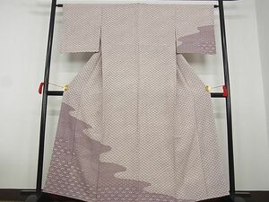 平和屋-こころ店■訪問着　花青海波　着丈160cm　裄丈63cm　正絹　逸品　1B-wt356