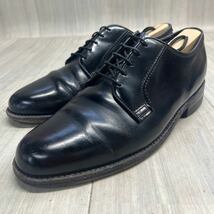 A-28 FLORSHEIM フローシャイム　ビジネスシューズ プレーン トゥ レザーシューズ ブラック　メンズ　24.5-25.0cm_画像2