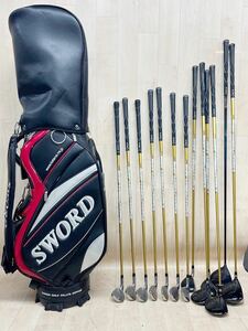 katana golf カタナ ゴルフSWORD スウォード　ゴルフクラブ キャディバッグ 付き　13本セット　