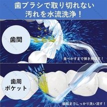 1円 口腔洗浄機 コードレス口腔洗浄機 コンパクト 風呂 口腔ケア 口腔洗浄器 300ml大容量タンク 歯間洗浄機 防水 USB充電式 ブラック _画像5