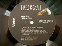 イギー・ポップ【US盤 LP】IGGY POP Choice Cuts | RCA AFL1-4957 (ザ・ストゥージズ The Stooges_画像6