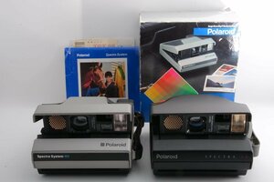 【ジャンク品/外観綺麗】Polaroid ポラロイド スペクトラ Spectra System MS + Spectra SE 2台セット ＃35153518