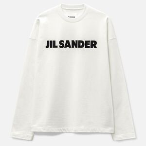 XL 新品正規品 定価7万円 Jil Sander 23FW ジルサンダー ロングスリーブ ロゴ Tシャツ ロンT 長袖 オーバーサイズ スウェット 23AW