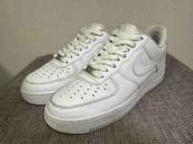 2022年製 NIKE AIR FORCE 1 LOW 07 US8.5 26.5ｃｍ エアフォース white 白 ホワイト CW2288-111 レザー ローカット _画像1