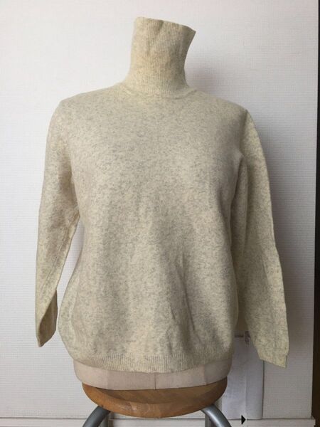 German Lambswool funnel-neck sweater タートルネックセーター