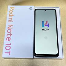 【美品/中古】Xiaomi Redmi Note 10T［A101XM］アジュールブラック★SoftBank版SIMフリー/判定〇/残債なし★　11118_画像2