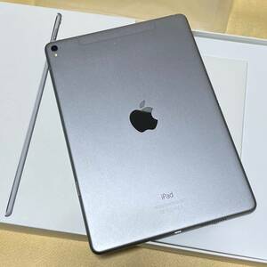 【SIMフリー/中古】iPad Pro 9.7インチ Wi-Fi+Cellular 128GB［MLQ32J/A］スペースグレイ★Apple版SIMフリー★　11128-1