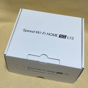 【新品/未使用】Speed Wi-Fi HOME 5G L13［ZTR02SWA］ホワイト au★ホームルーター/赤ロム保証★　11241