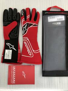 * special price * Alpine Stars 4 wheel racing glove TECH1 Tec 1 start V3 RED FIA official recognition free shipping 