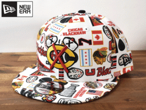 ★未使用品★NEW ERA ニューエラ × CHICAGO BLACK HAWKS ブラックホークス #7 BRENT 9 FIFTY【フリーサイズ】 キャップ 帽子 W