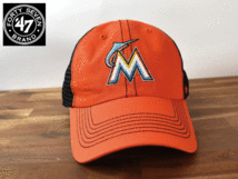 ★未使用品★ 47 BRAND 47 ブランド × MIAMI MARLINS マーリンズ MLB【フリーサイズ】キャップ 帽子 H106_画像2