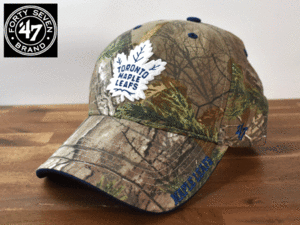 ★未使用品★ 47 BRAND 47 ブランド × TORONTO MAPLE LEAFS メイプルリーフス NHL【フリーサイズ】キャップ 帽子 W102