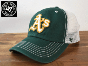 ★未使用品★ 47 BRAND 47 ブランド × OAKLAND ATHLETICS アスレチックス MLB【M-L - 56cm-59cm】キャップ 帽子 定番デザイン H219