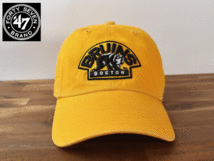 ★未使用品★ 47 BRAND 47 ブランド × BOSTON BRUINS ブルーインズ NHL【フリーサイズ】キャップ 帽子 H233_画像2