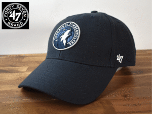 ★未使用品★ 47 BRAND 47 ブランド × MINNESOTA TIMBERWOLVES ティンバーウルフス NBA【フリーサイズ】キャップ 帽子 H243