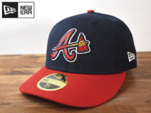 ★未使用品★NEW ERA ニューエラ × ATLANTA BRAVES ブレーブス MLB 59 FIFTY LOW PROFILE【7-1/4 - 57.7cm】 キャップ 帽子 W934_画像1