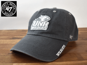 ★未使用品★ 47 BRAND 47 ブランド × UNH WILDCATS ワイルドキャッツ USカレッジ【フリーサイズ】キャップ 帽子 W99