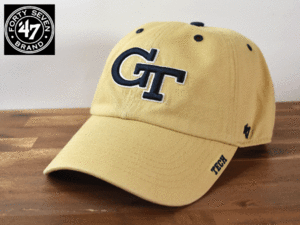 ★未使用品★ 47 BRAND 47 ブランド × GEORGIA TECH UNIVERSITY ジョージア工科大学 USカレッジ【フリーサイズ】キャップ 帽子 W127