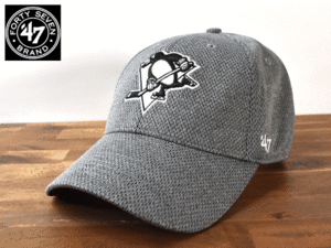 ★未使用品★ 47 BRAND 47 ブランド × Pittsburgh　PENGUINS ペンギンズ NHL【フリーサイズ】キャップ 帽子 H306