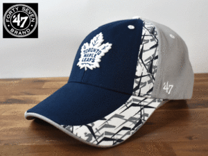 ★未使用品★ 47 BRAND 47 ブランド × TORONTO MAPLE LEAFS メイプルリーフス NHL【フリーサイズ】キャップ 帽子 W126