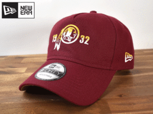 ★未使用品★NEW ERA ニューエラ × WASHINGTON RED SKINS レッドスキンズ NFL 9 FORTY【フリーサイズ】 キャップ 帽子 H381