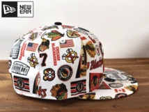 ★未使用品★NEW ERA ニューエラ × CHICAGO BLACK HAWKS ブラックホークス #7 BRENT 9 FIFTY【フリーサイズ】 キャップ 帽子 W_画像4