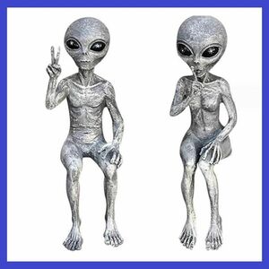 [ anonymity delivery ] extraterrestrial Alien figure 2 piece set gardening man woman 6-3