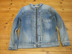 DENIM BY vanquish & fragment 開閉 ファスナー式 M ダメージ加工 DENIM JAKET ジージャン / 藤原ヒロシ UE 